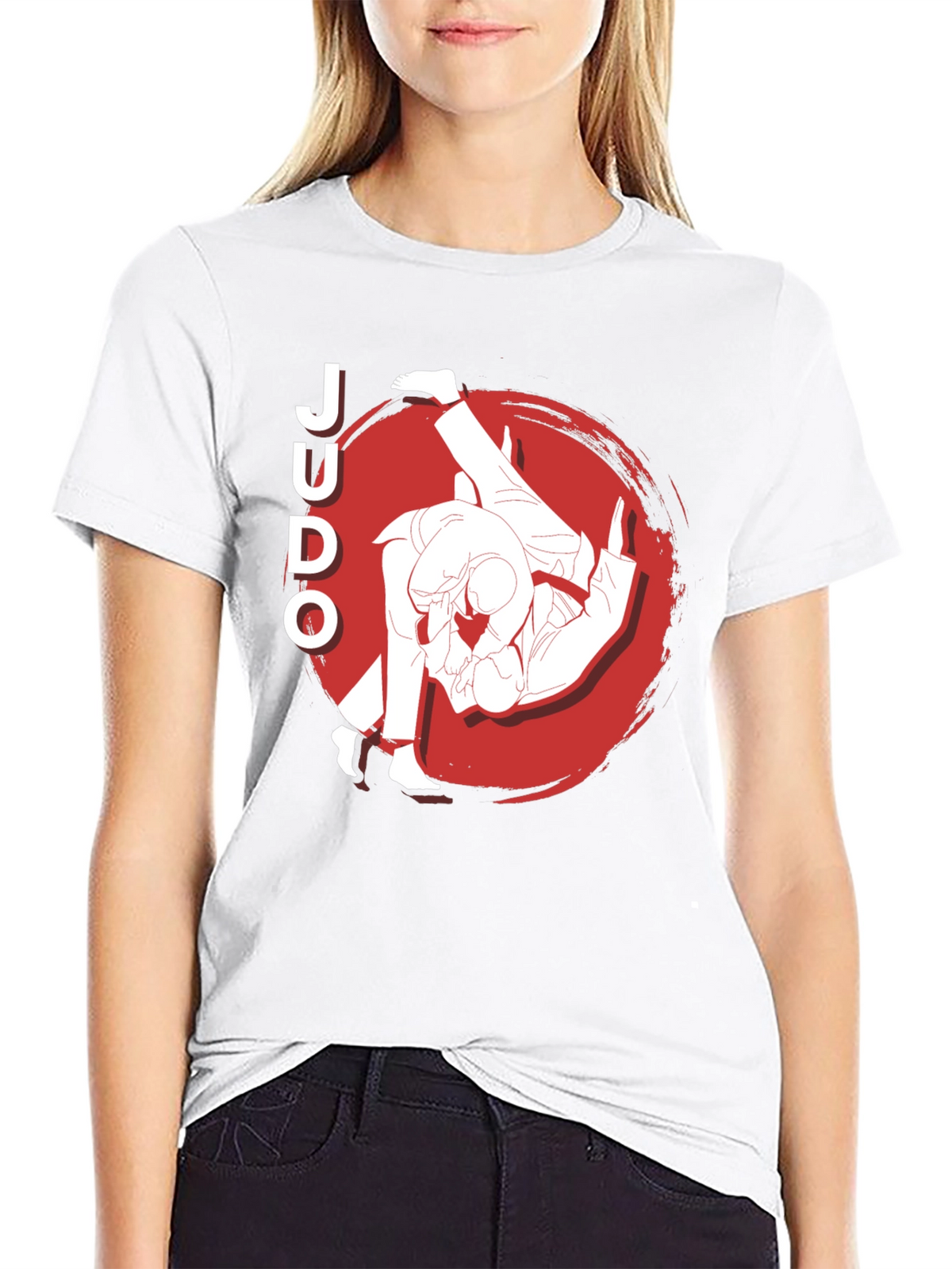 Judo Throw Black Graphic T-Shirt