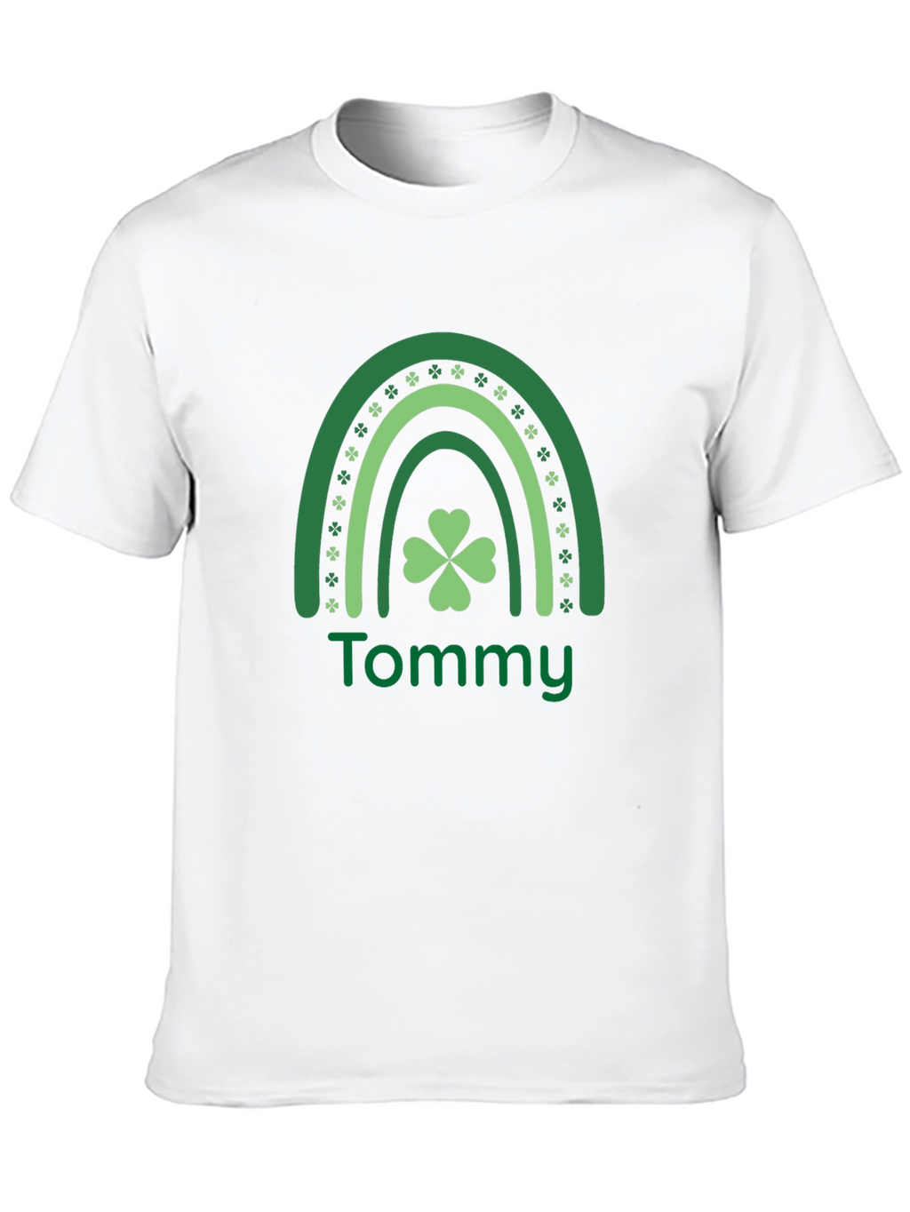 Tommy St. Patricks Day Shamrock Rainbow T-Shirt