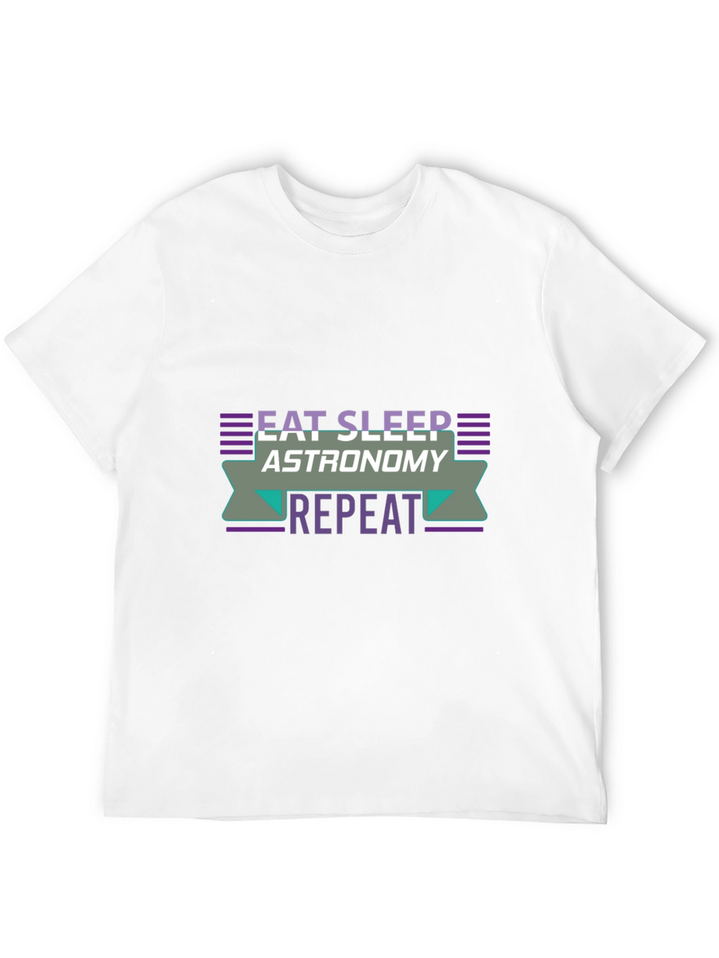 Eat Sleep Astronomy Repeat Black T-Shirt
