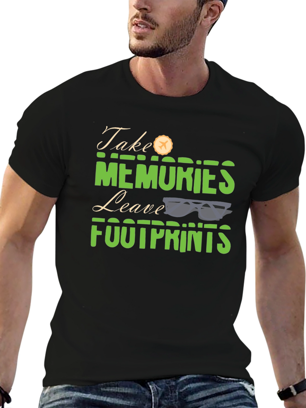Take Memories Leave Footprints Graphic Tee