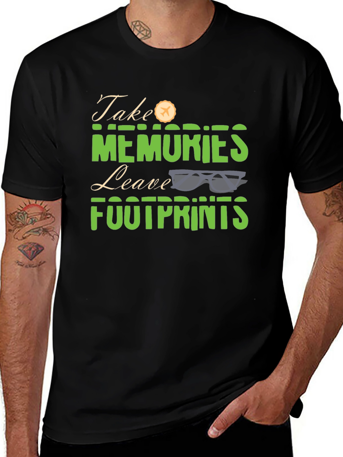 Take Memories Leave Footprints Graphic Tee