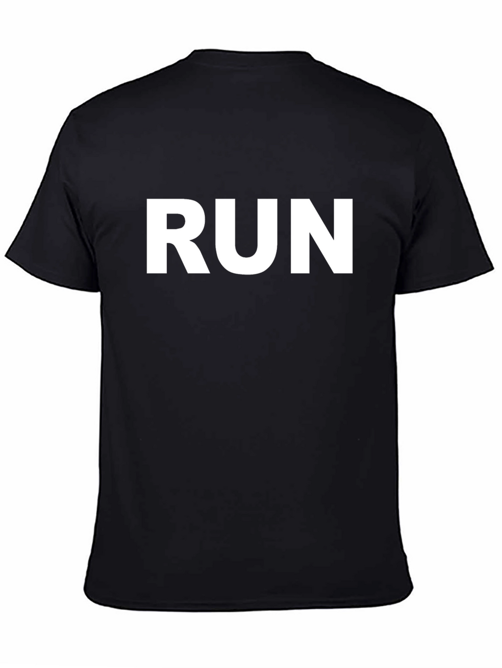 Run Graphic Black Tee