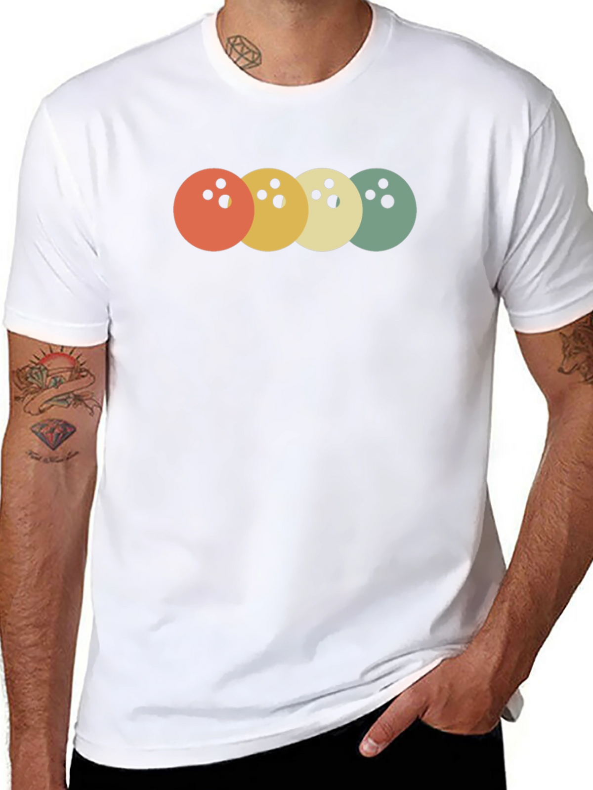 Retro Bowling Ball T-Shirt - Stylish & Comfortable