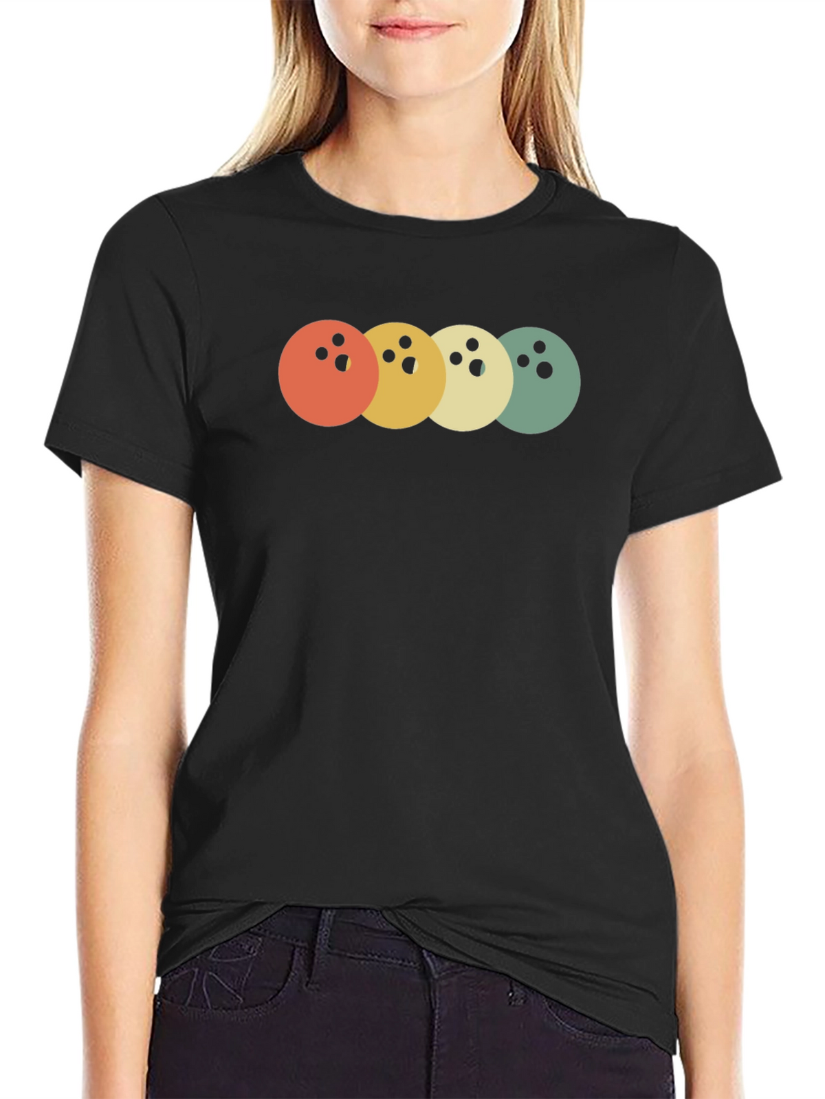 Retro Bowling Ball T-Shirt - Stylish & Comfortable
