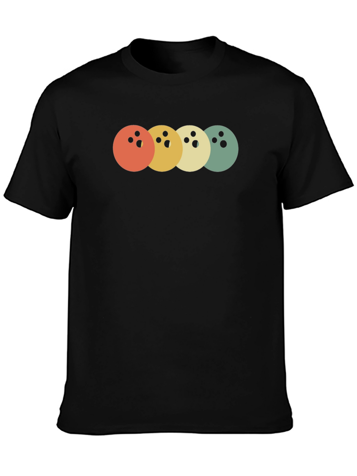 Retro Bowling Ball T-Shirt - Stylish & Comfortable