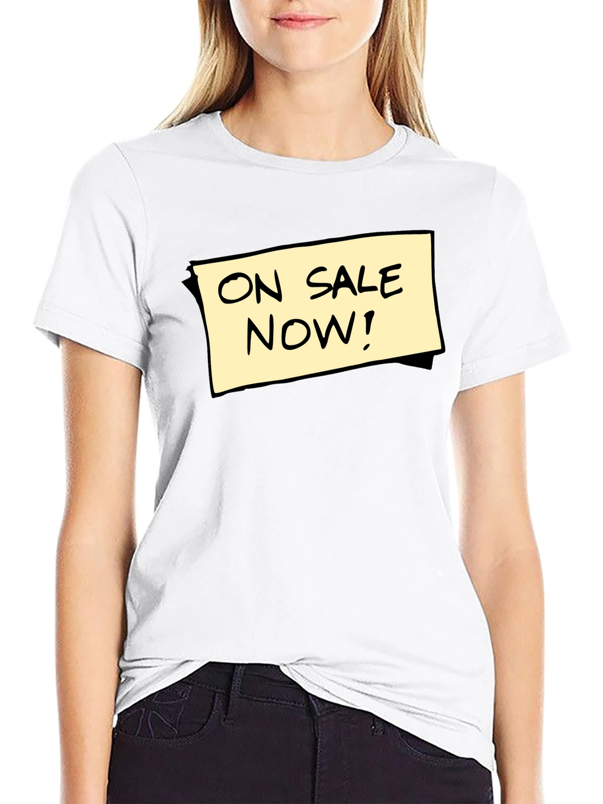 On Sale Now! Graphic Tee - Black Cotton T-Shirt