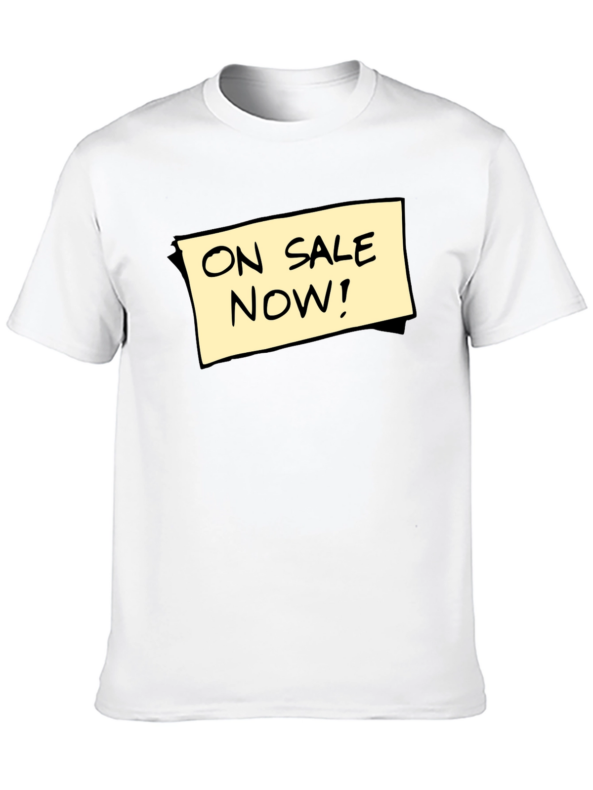 On Sale Now! Graphic Tee - Black Cotton T-Shirt