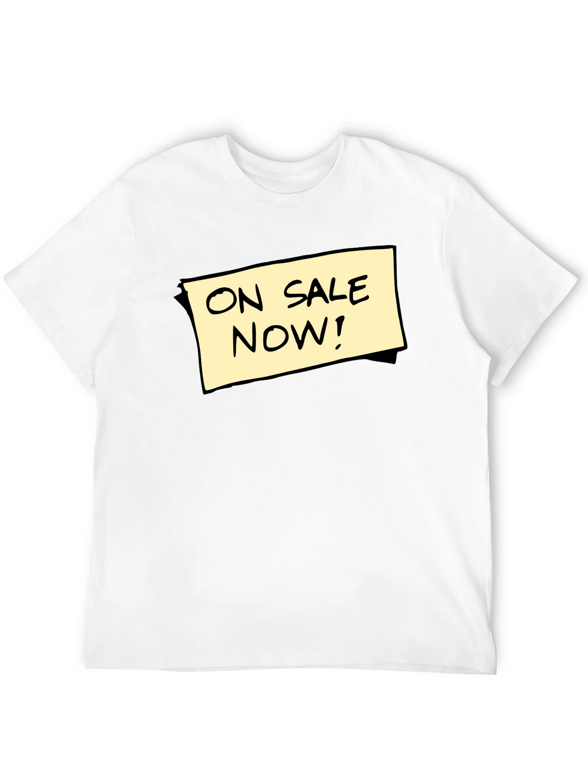 On Sale Now! Graphic Tee - Black Cotton T-Shirt