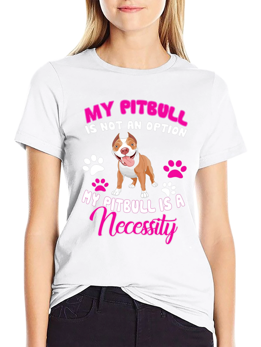 My Pitbull Is A Necessity Graphic Tee