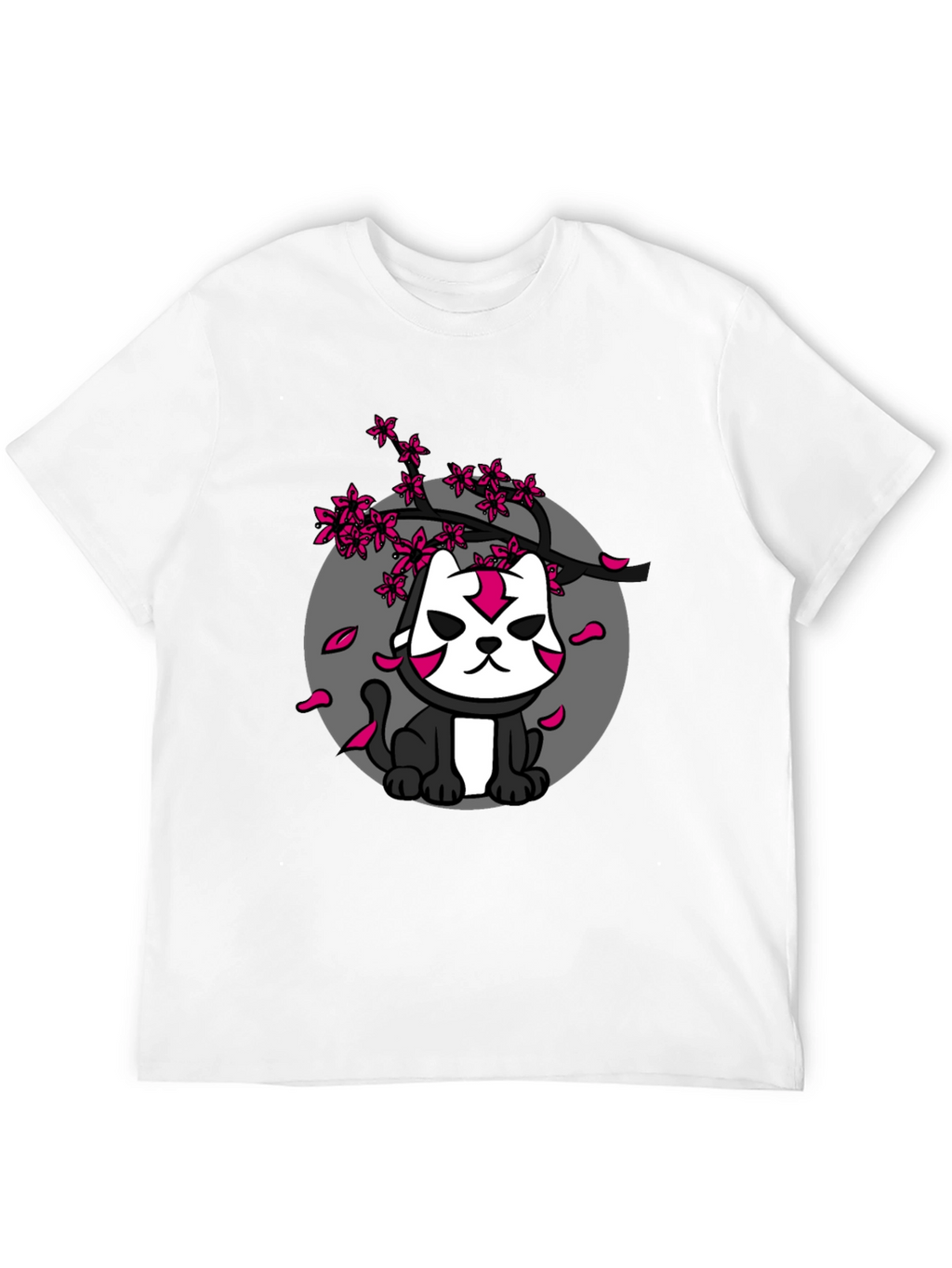 Ninja Cat Cherry Blossom Graphic Tee