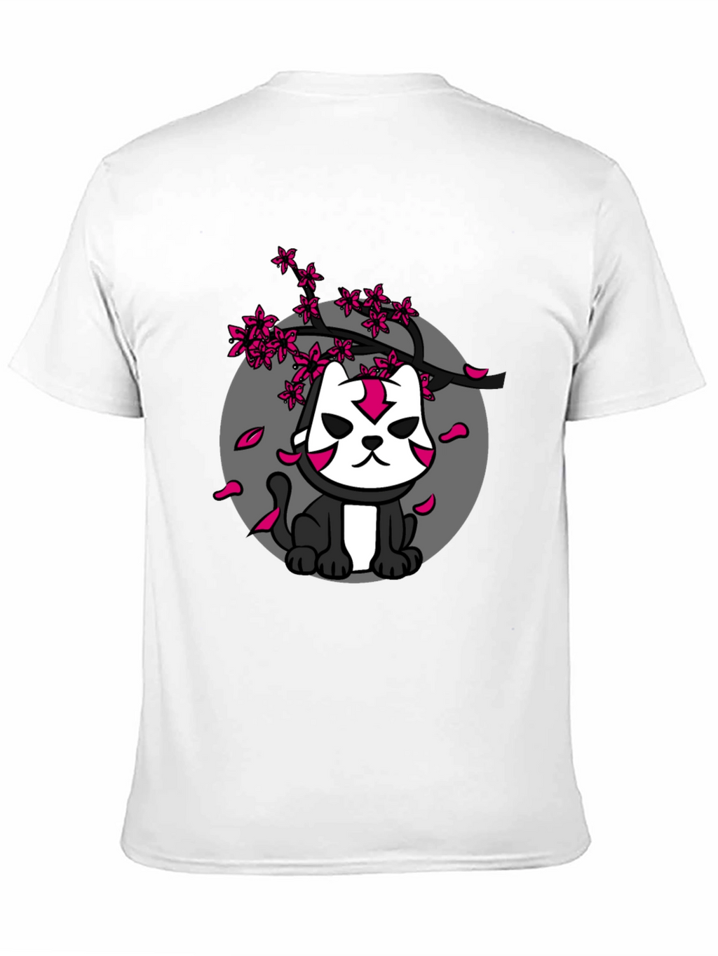Ninja Cat Cherry Blossom Graphic Tee