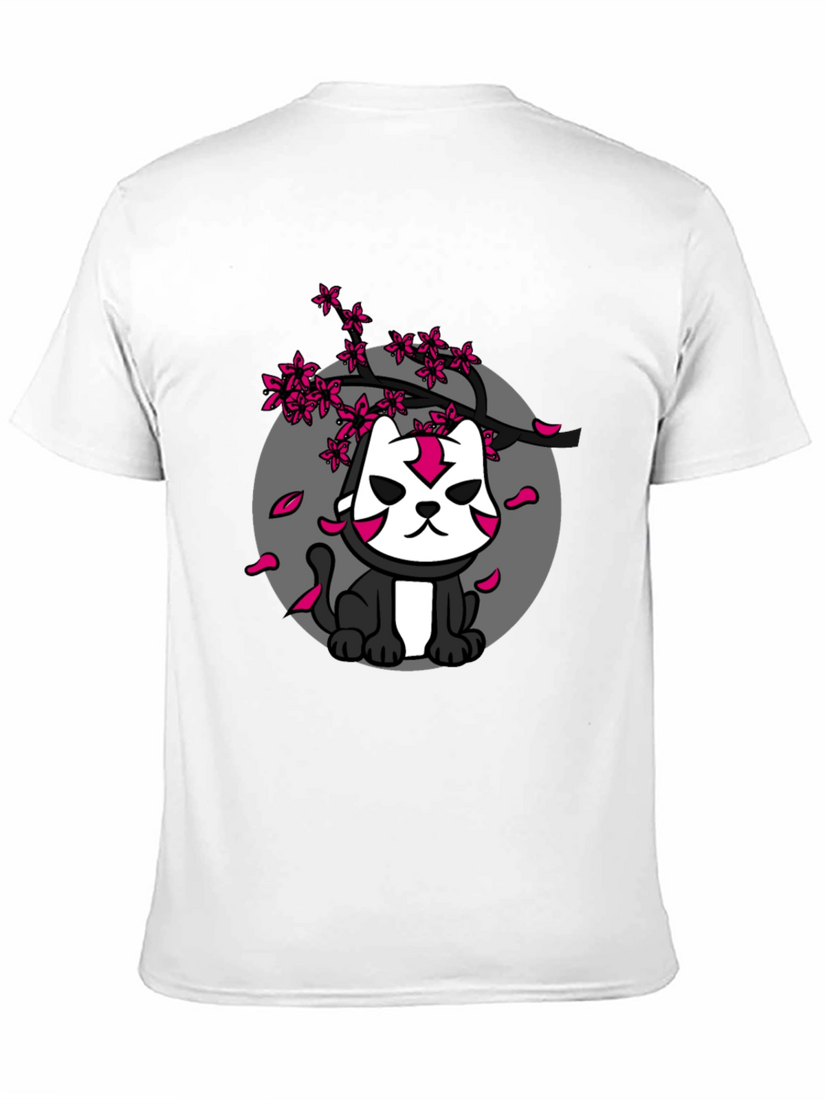 Ninja Cat Cherry Blossom Graphic Tee