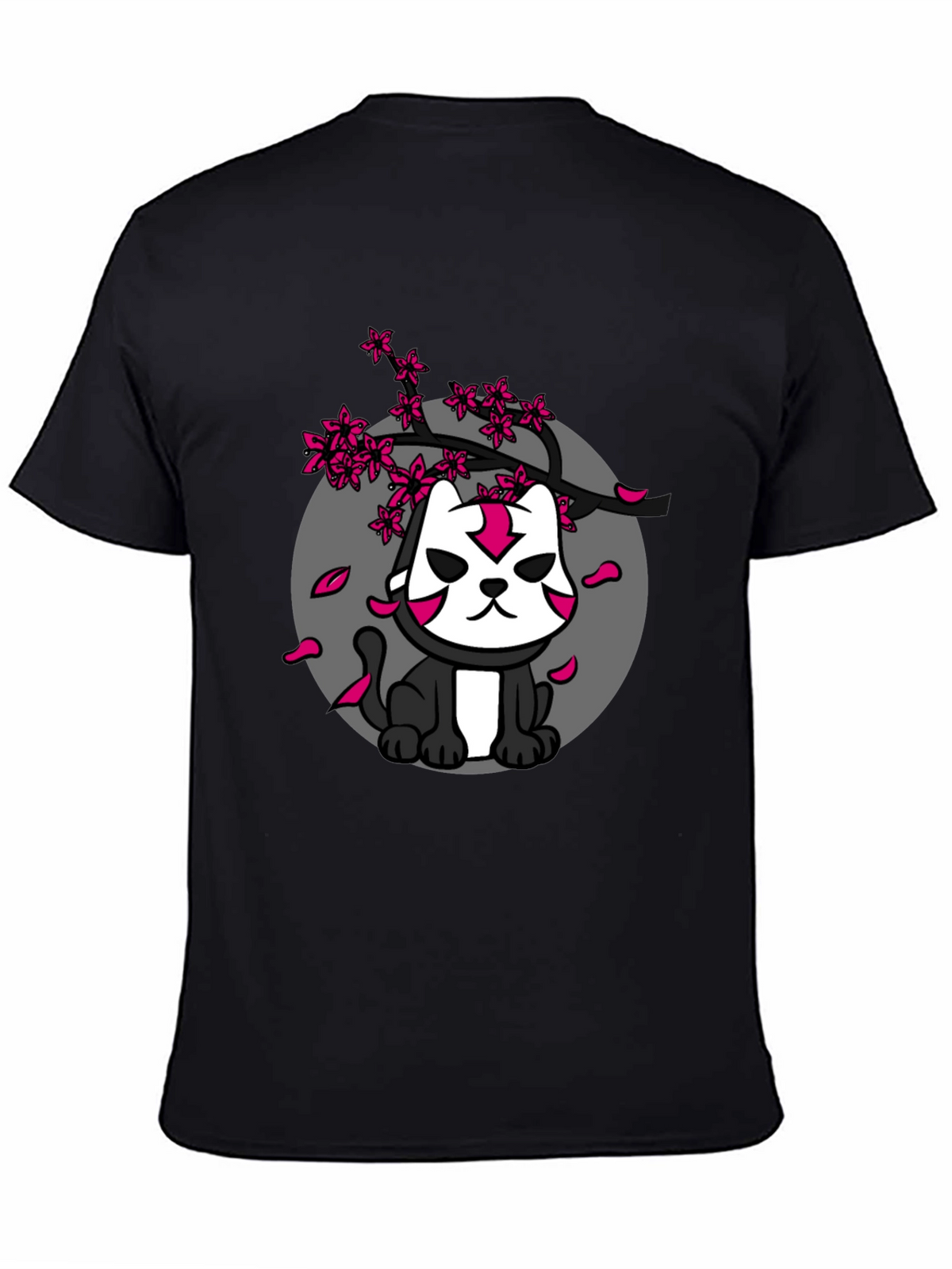 Ninja Cat Cherry Blossom Graphic Tee