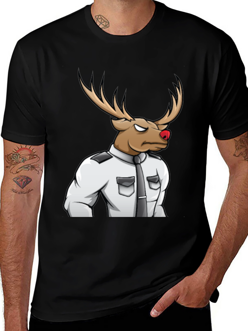 Rudolph Security Black T-Shirt