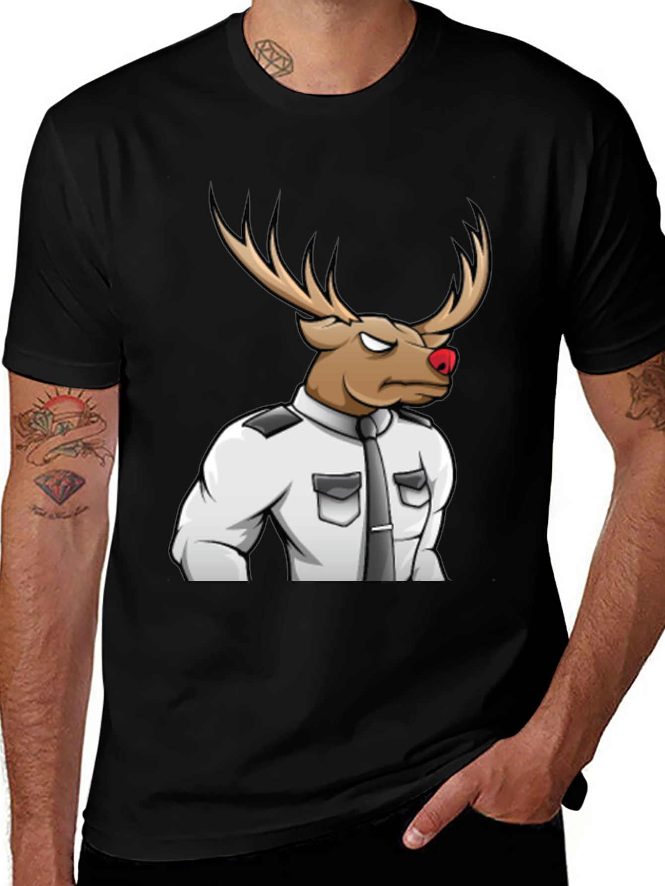 Rudolph Security Black T-Shirt
