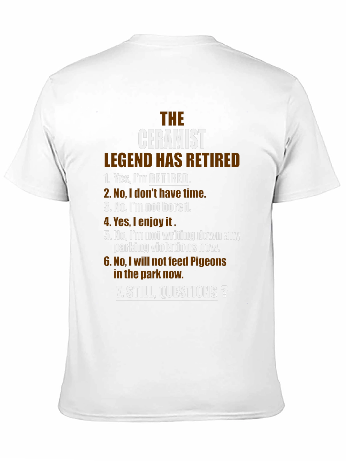 Ceramist Legend Retired Graphic T-Shirt