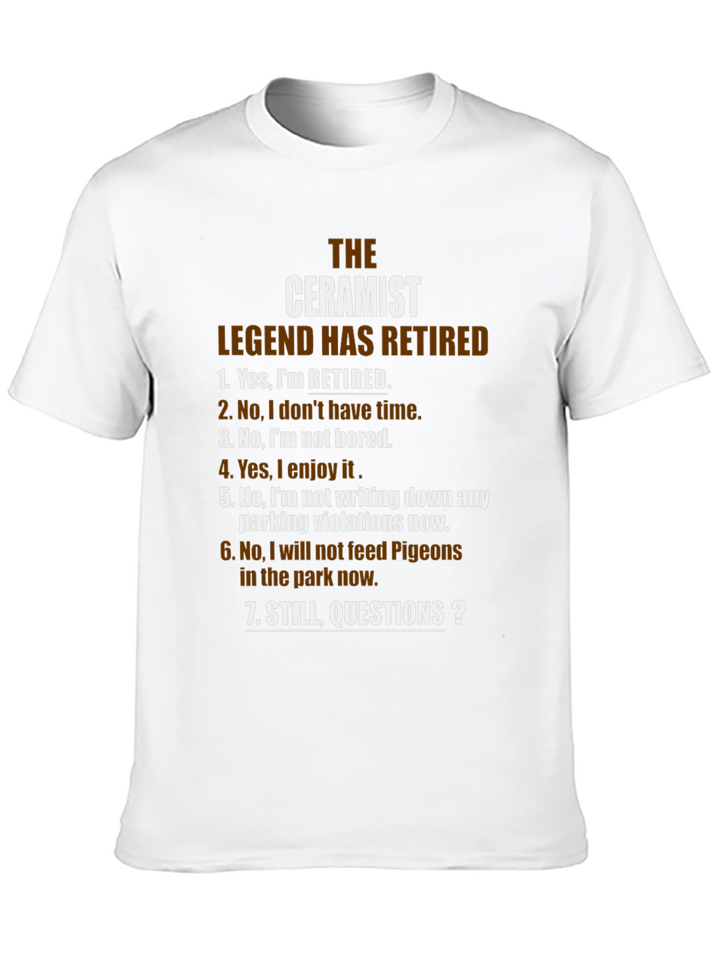 Ceramist Legend Retired Graphic T-Shirt