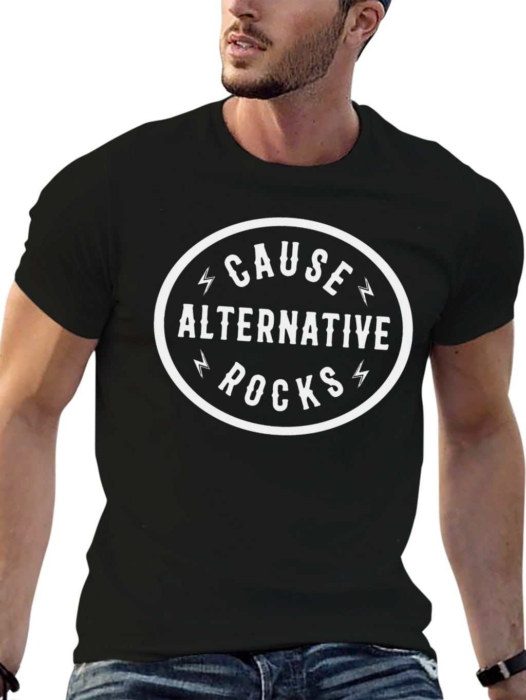 Cause Alternative Rocks Black Graphic Tee
