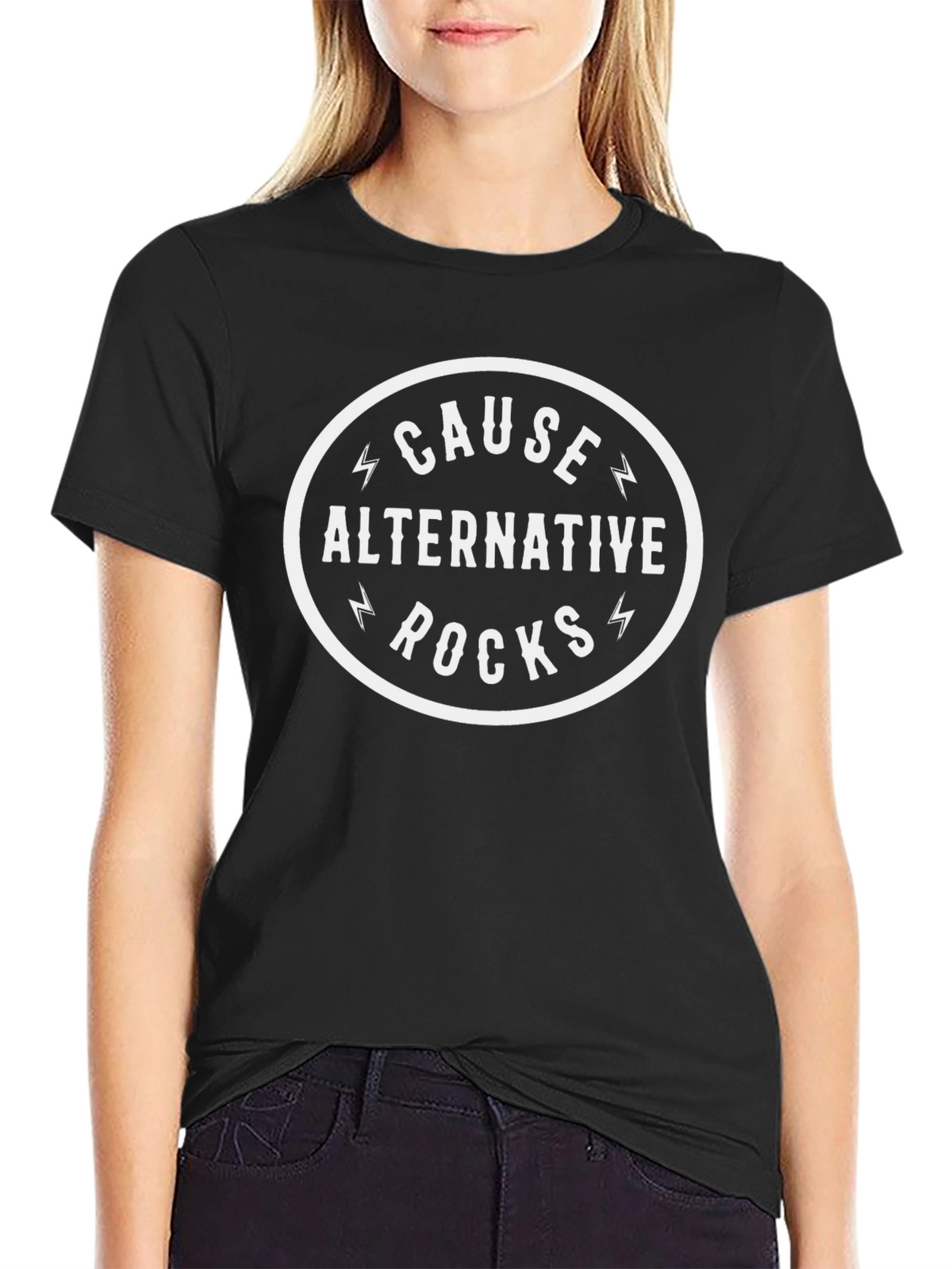 Cause Alternative Rocks Black Graphic Tee