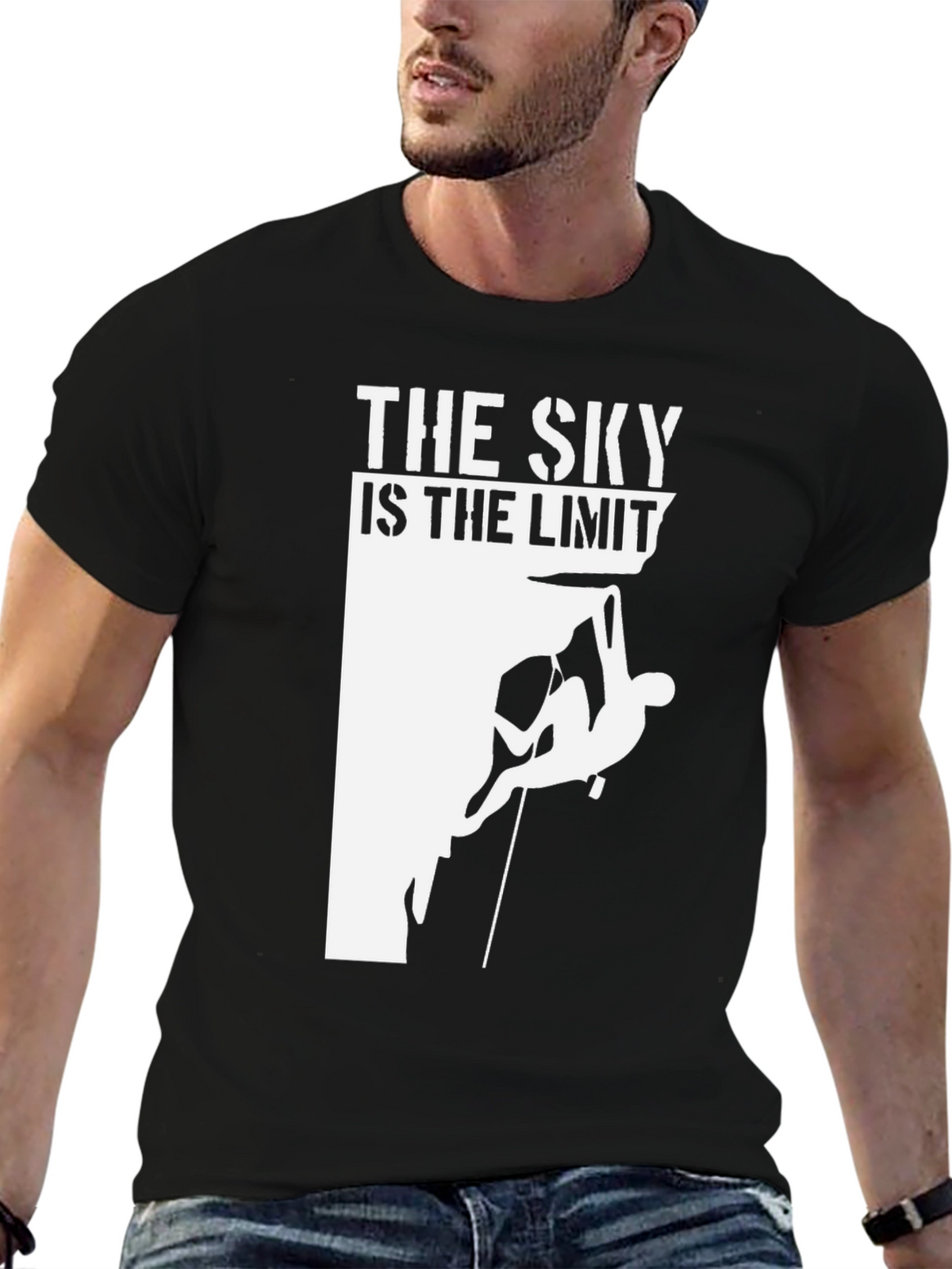 The Sky Is The Limit Climbing Graphic T-Shirt