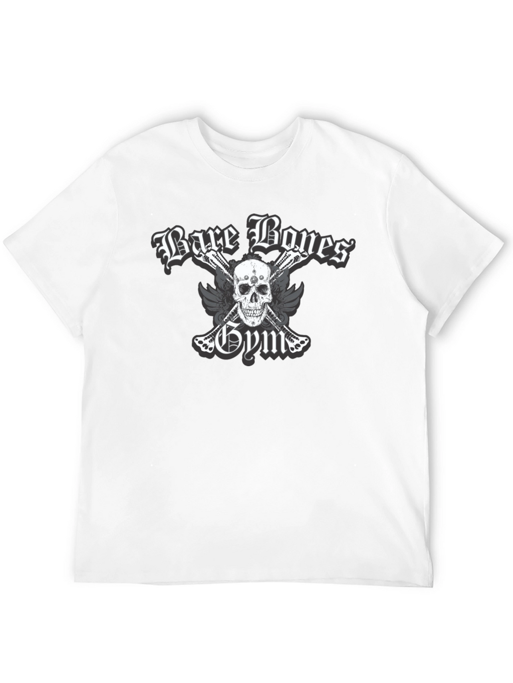 Bare Bones Gym Skull Graphic T-Shirt