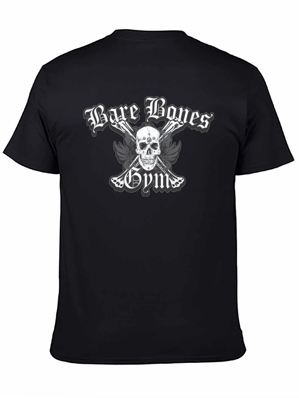 Bare Bones Gym Skull Graphic T-Shirt