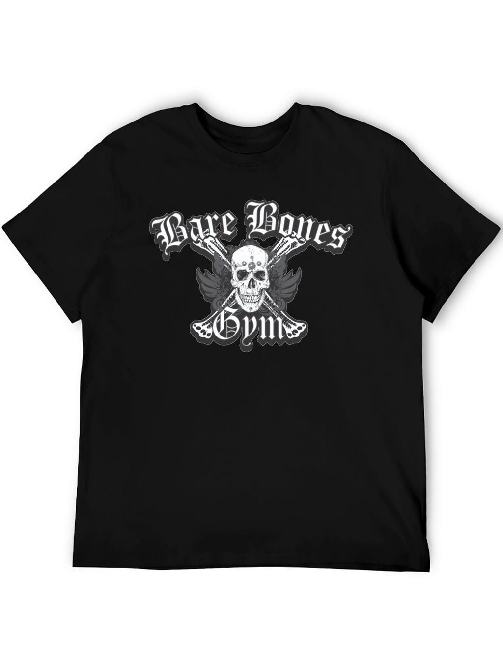 Bare Bones Gym Skull Graphic T-Shirt