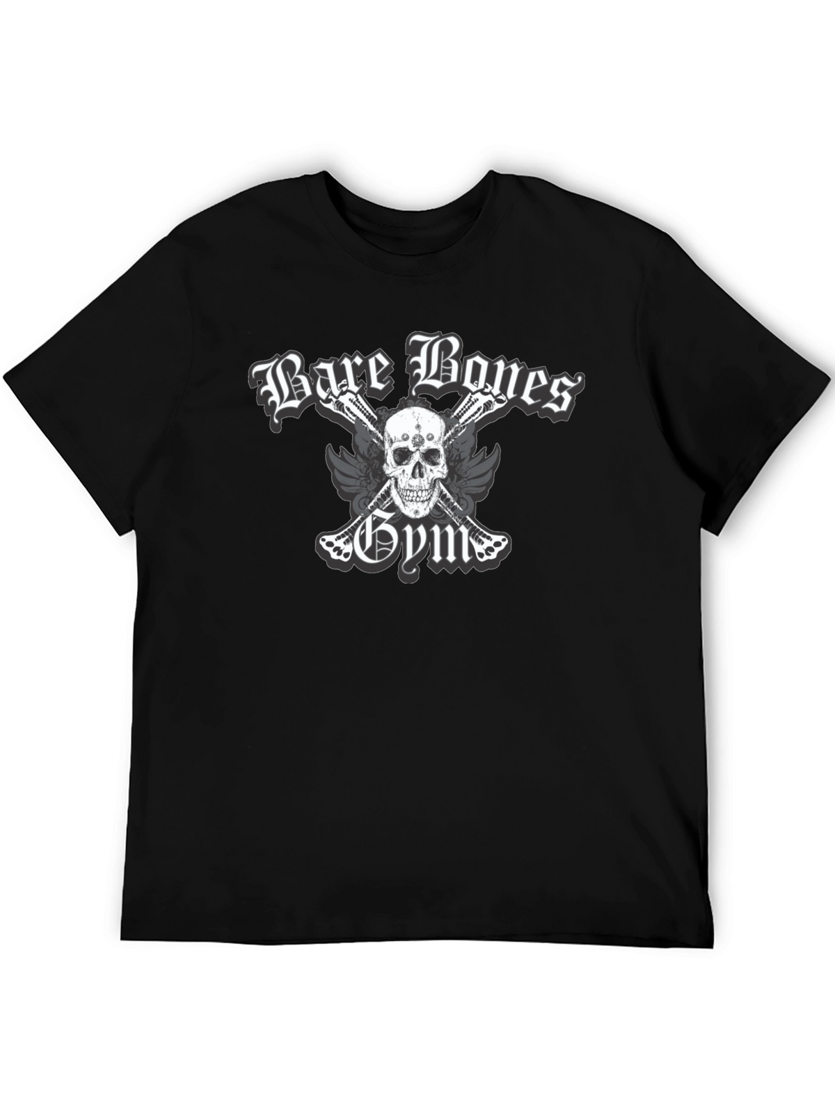Bare Bones Gym Skull Graphic T-Shirt