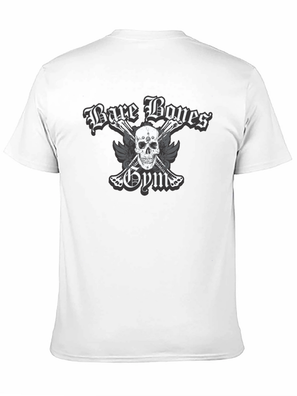 Bare Bones Gym Skull Graphic T-Shirt