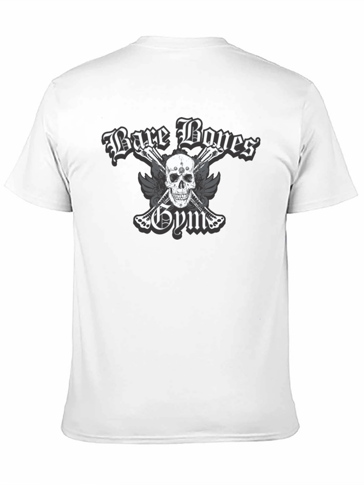 Bare Bones Gym Skull Graphic T-Shirt