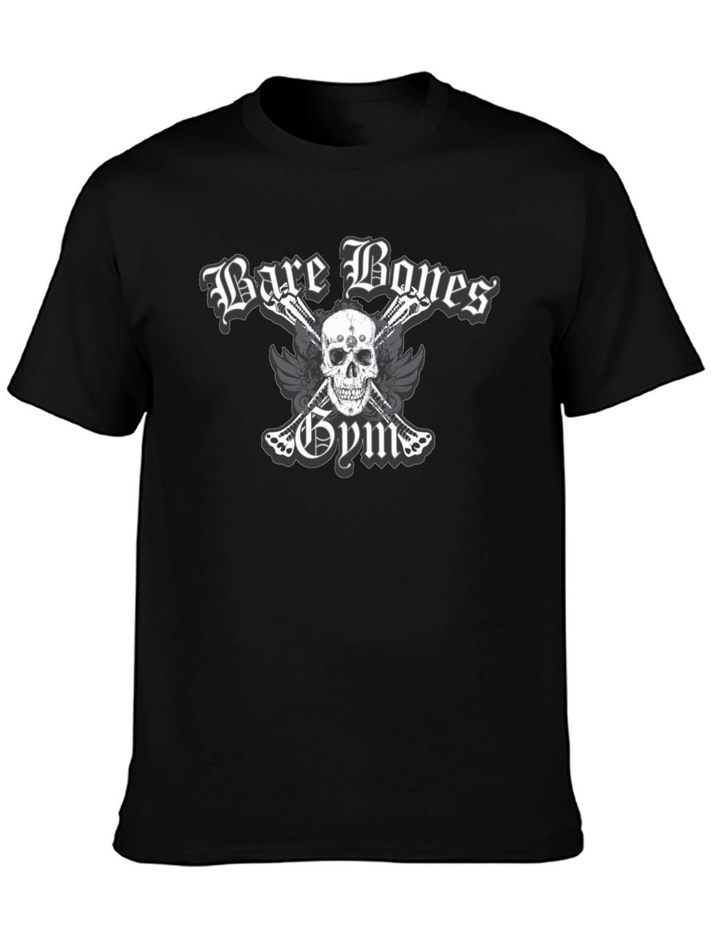 Bare Bones Gym Skull Graphic T-Shirt