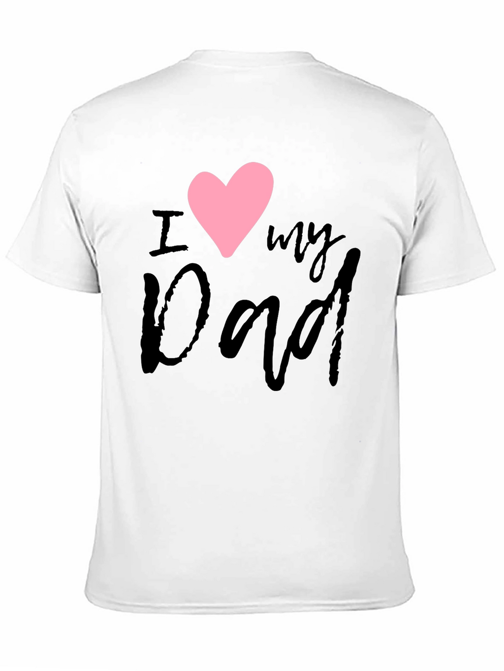 I Heart My Dad Black T-Shirt