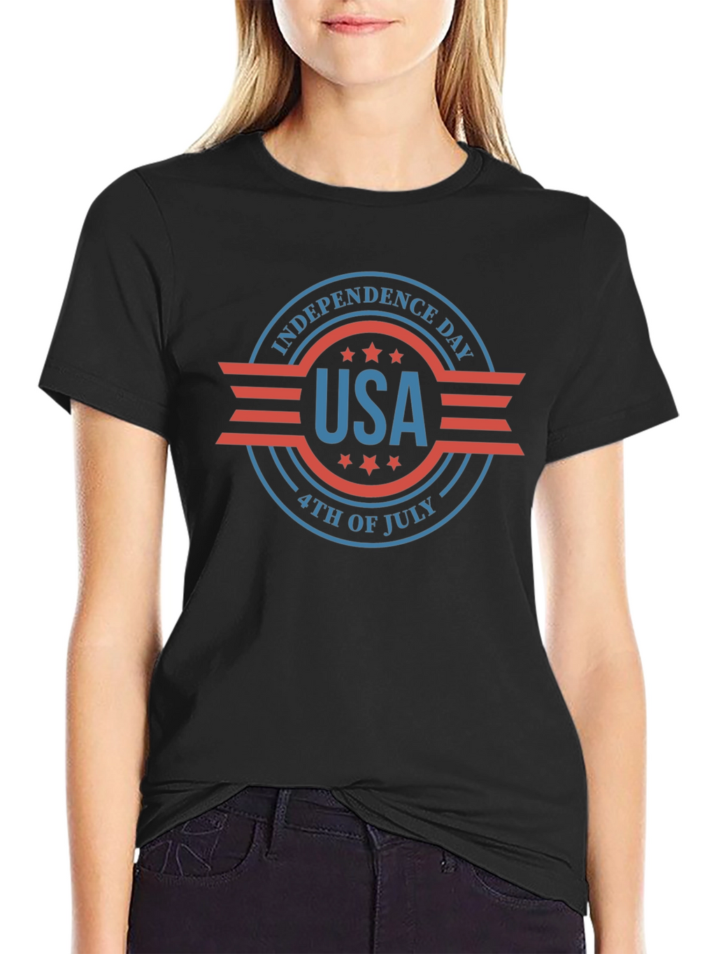 Independence Day USA Patriotic Graphic Tee
