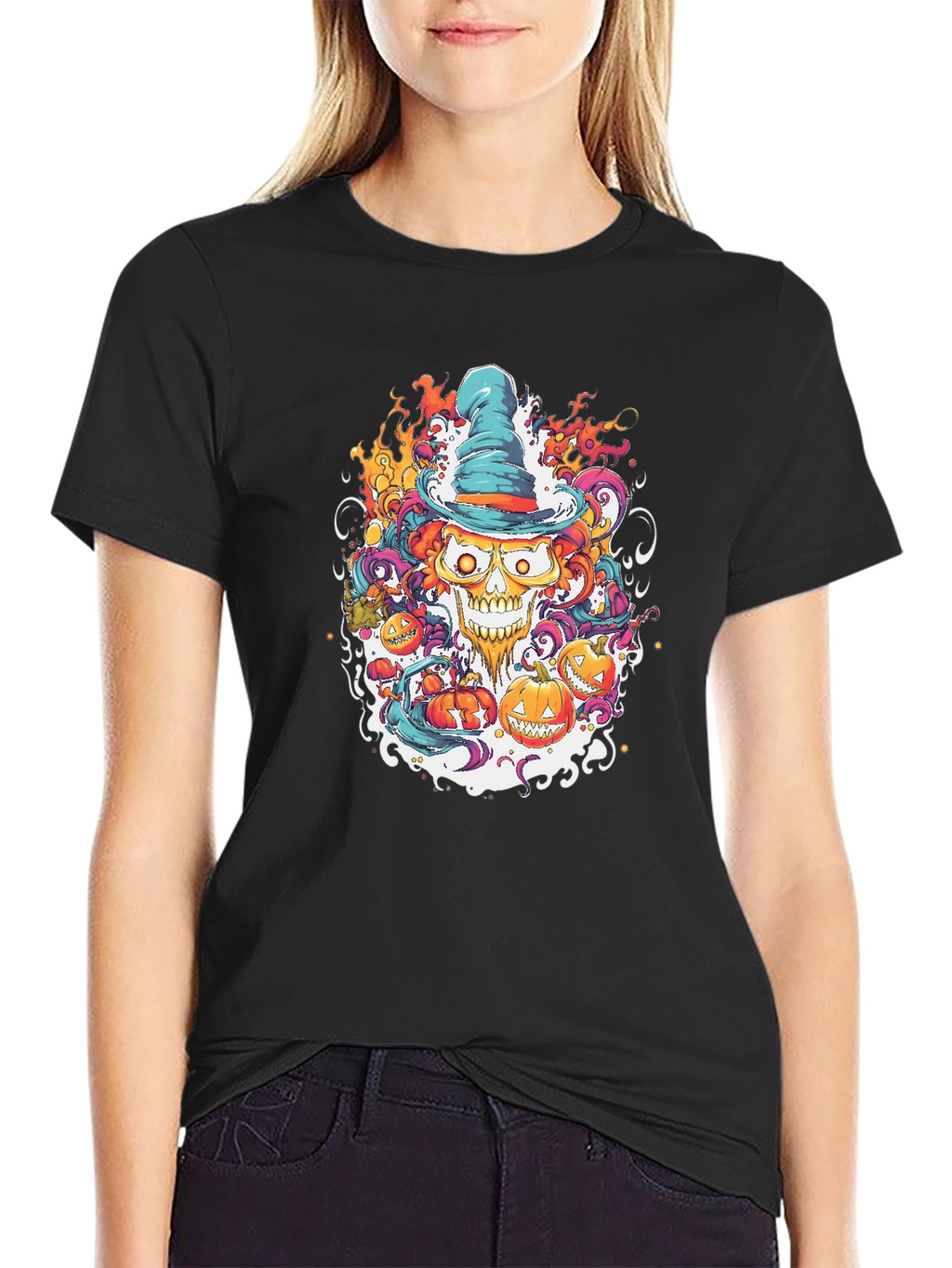 Halloween Skull Tee: Spooky Style