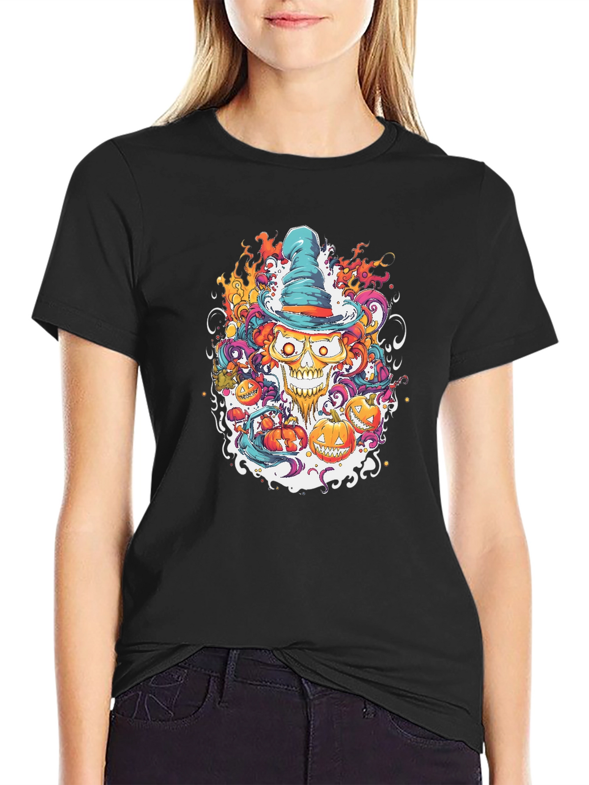 Halloween Skull Tee: Spooky Style