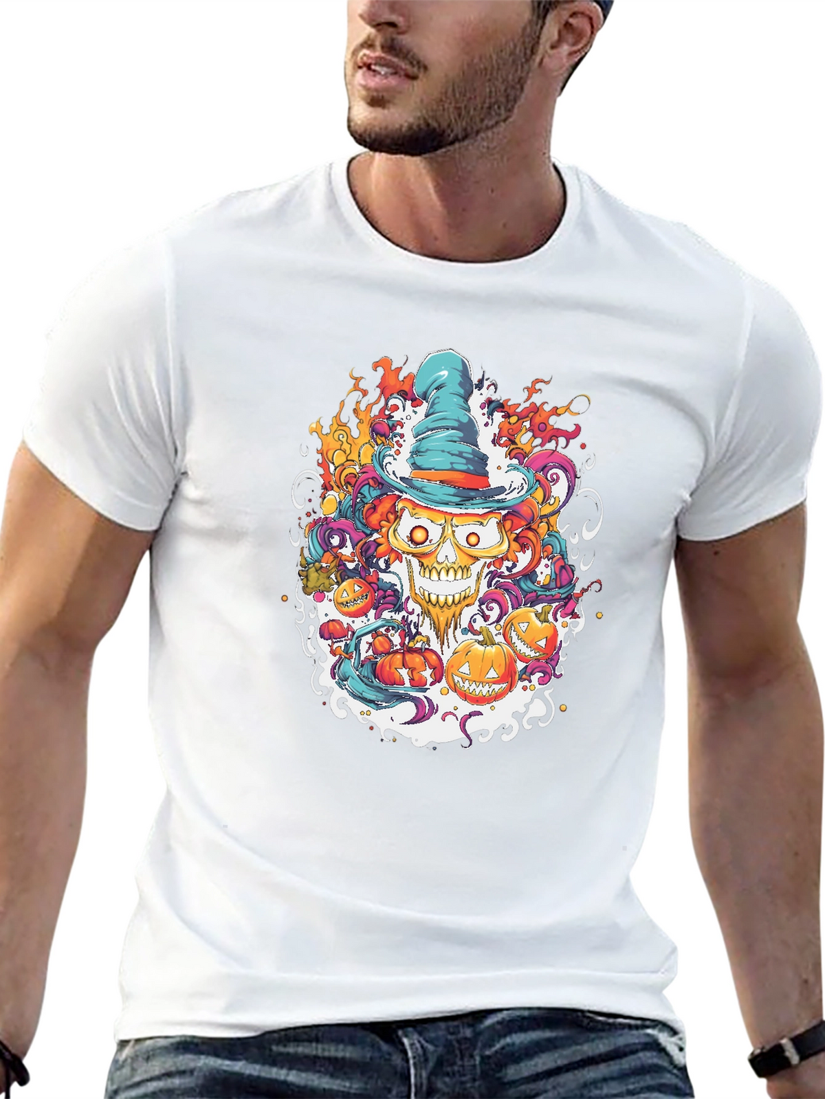 Halloween Skull Tee: Spooky Style