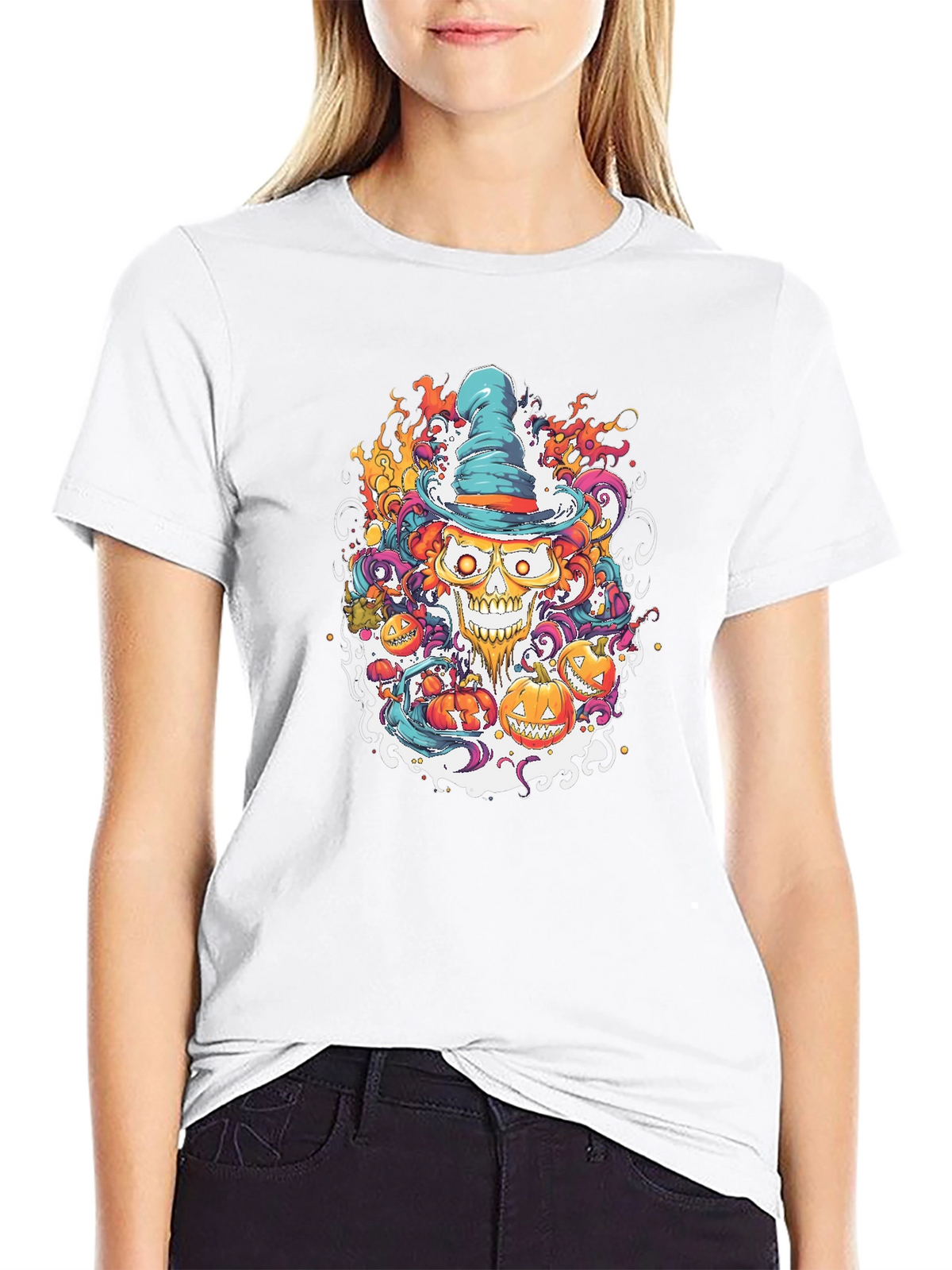 Halloween Skull Tee: Spooky Style