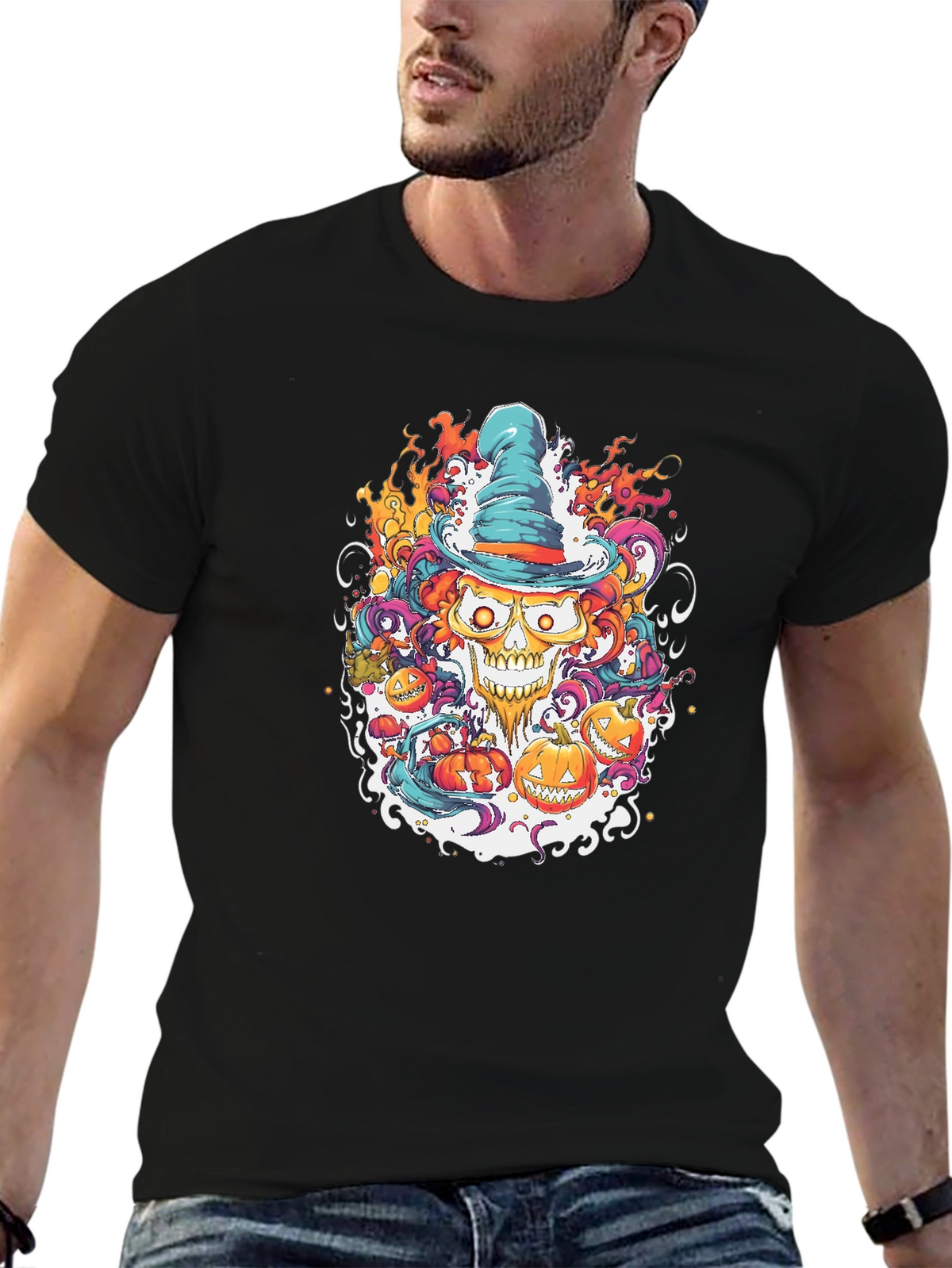 Halloween Skull Tee: Spooky Style