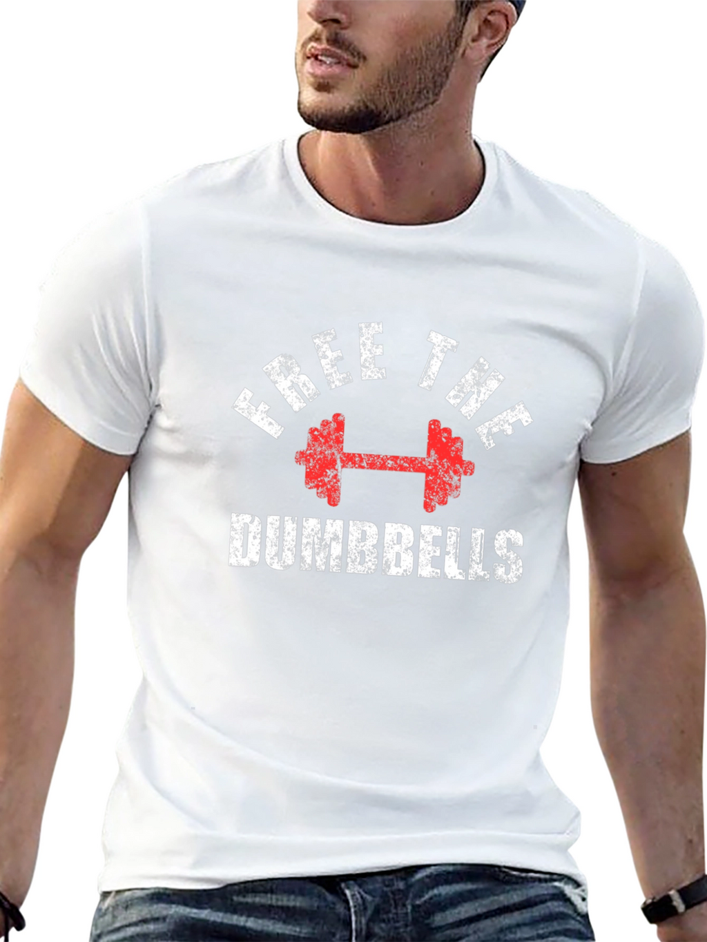 Free The Dumbbells Graphic T-Shirt