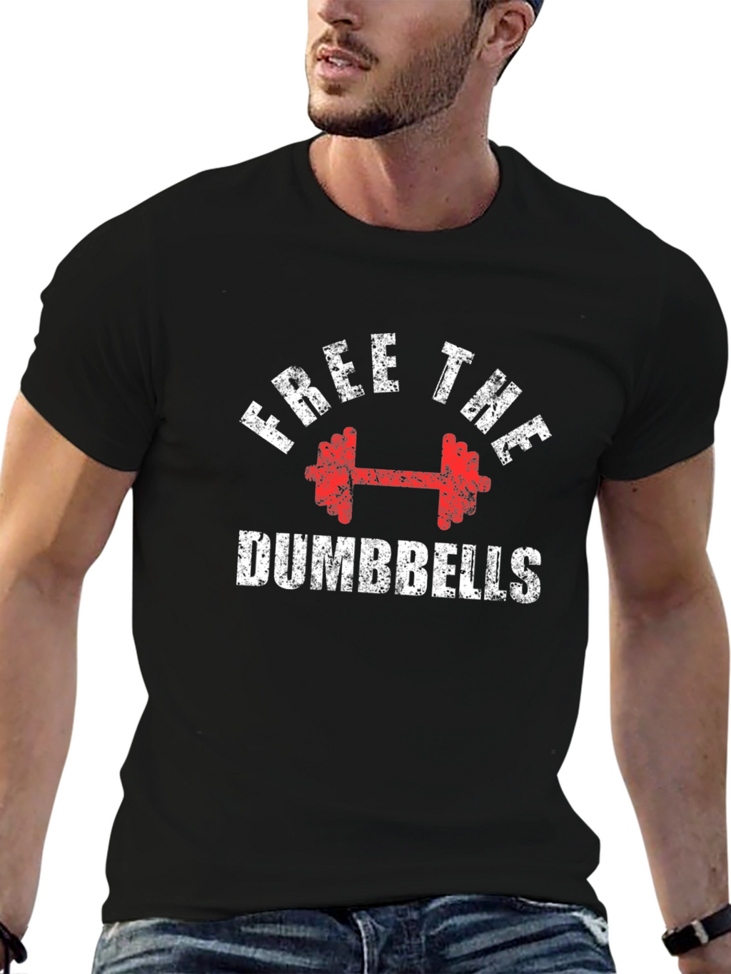 Free The Dumbbells Graphic T-Shirt
