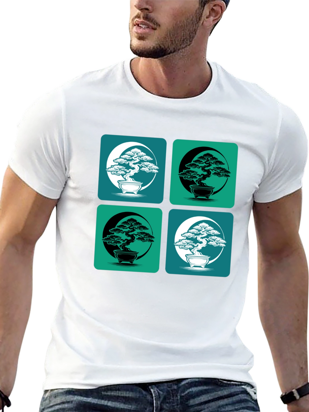 Bonsai Yin Yang T-Shirt - Stylish Graphic Tee