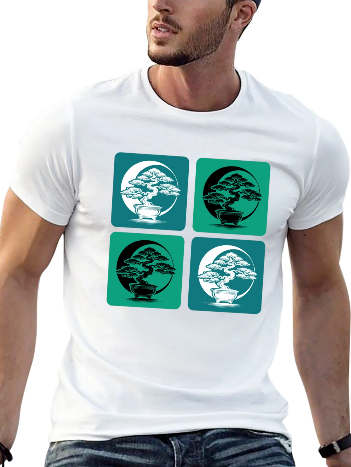 Bonsai Yin Yang T-Shirt - Stylish Graphic Tee