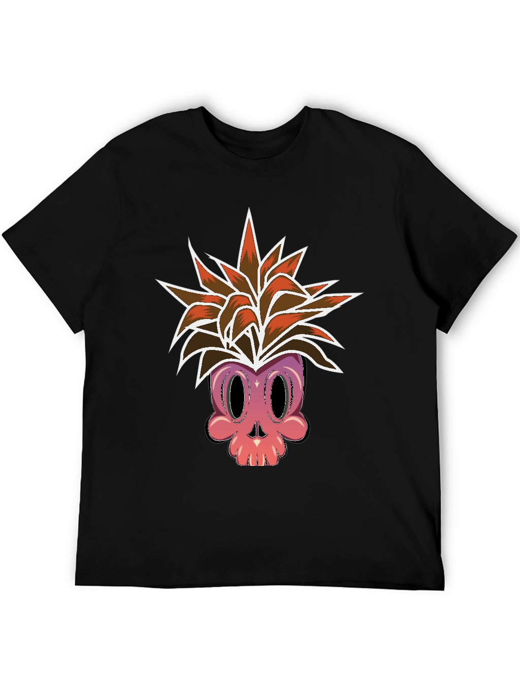 Skull Pineapple Graphic Tee