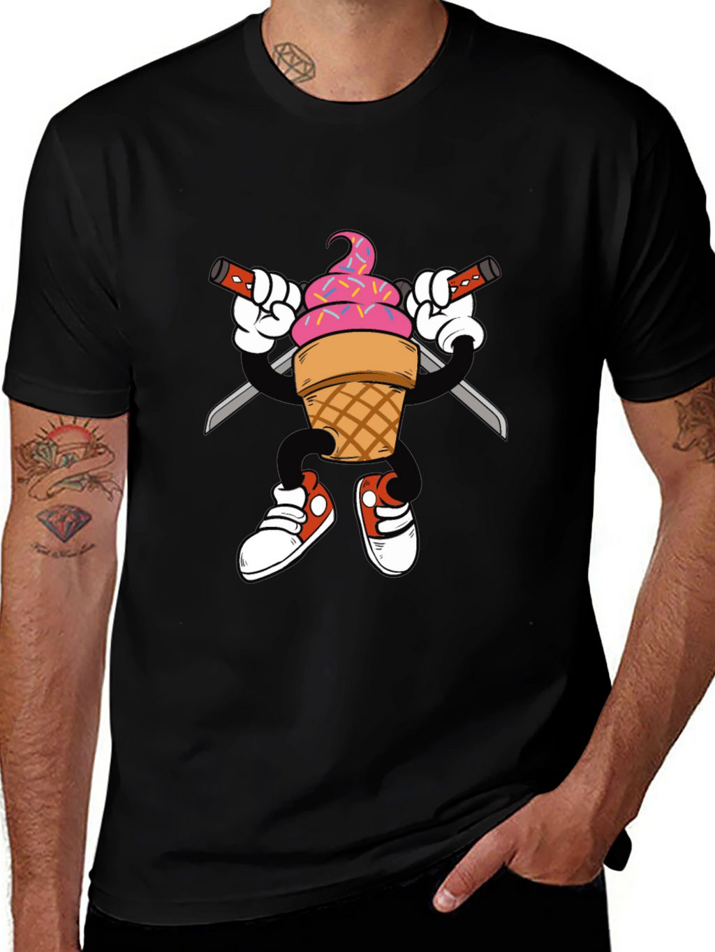 Ice Cream Ninja T-Shirt - Cool Graphic Tee