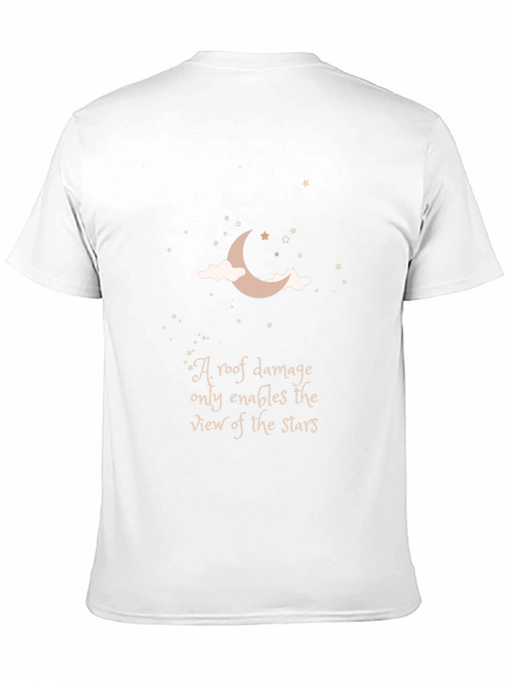 Moon & Stars T-Shirt: Inspiring Quote Graphic Tee