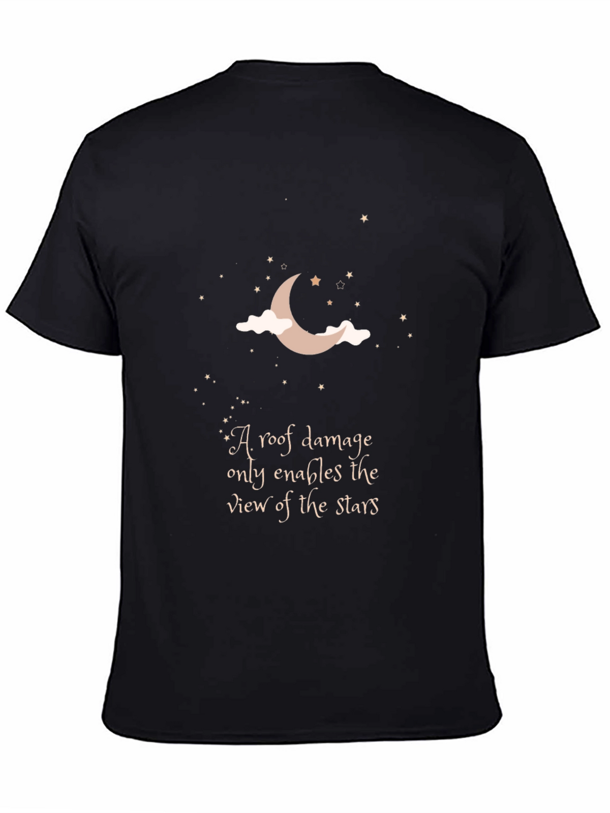 Moon & Stars T-Shirt: Inspiring Quote Graphic Tee