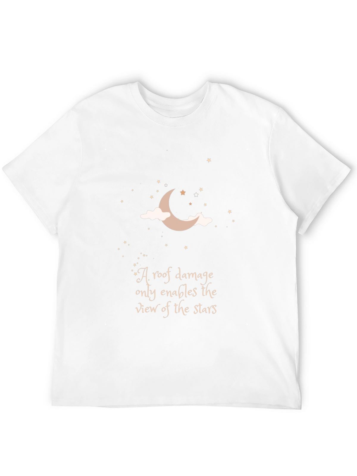 Moon & Stars T-Shirt: Inspiring Quote Graphic Tee