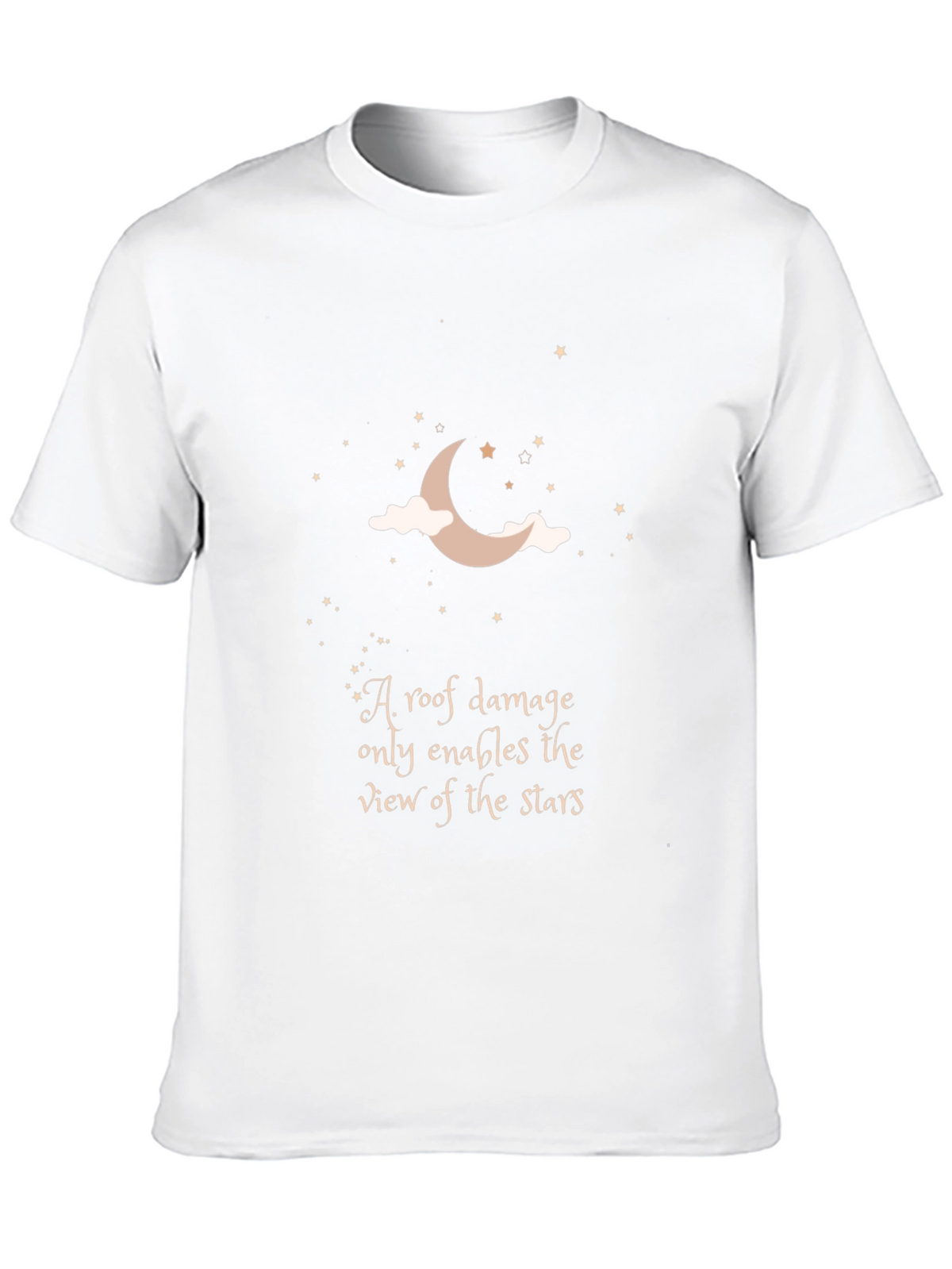 Moon & Stars T-Shirt: Inspiring Quote Graphic Tee