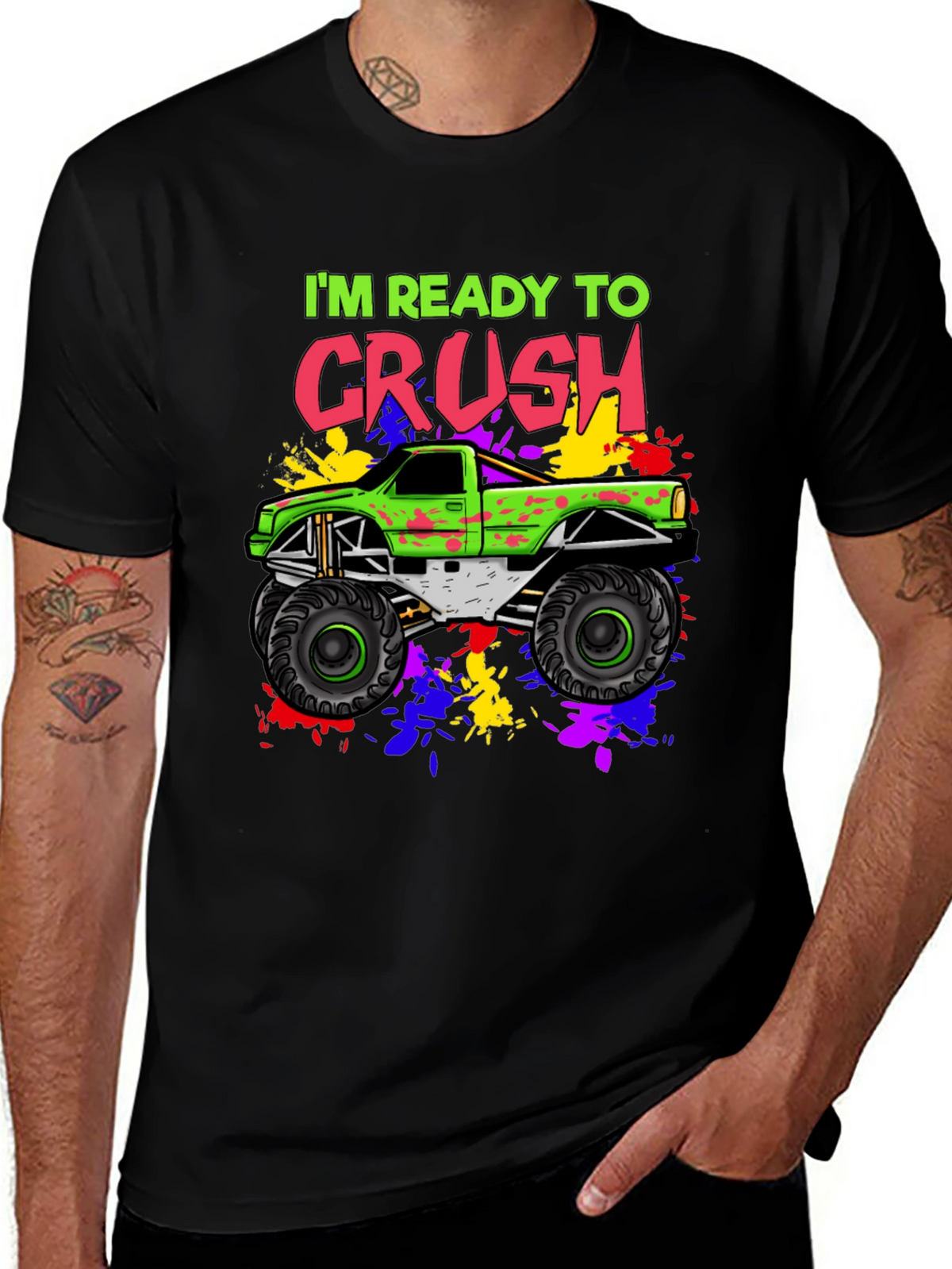 Ready to Crush Monster Truck Graphic Tee