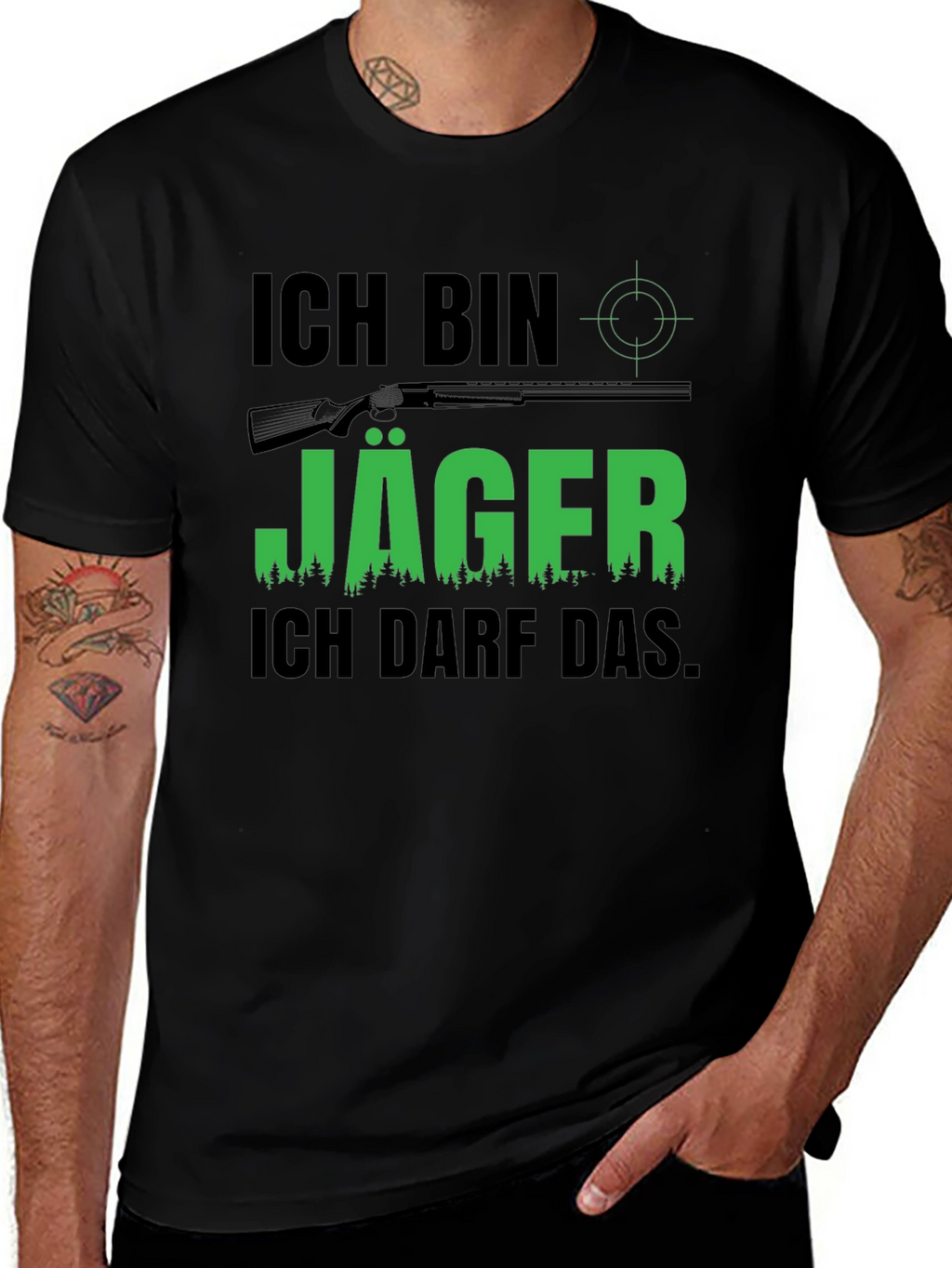 Ich Bin Jäger T-Shirt - Hunter Design